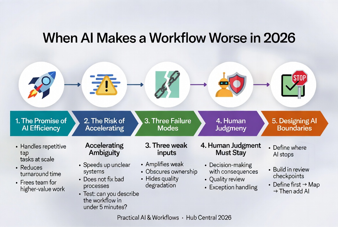 When AI Makes a Workflow Worse in 2026